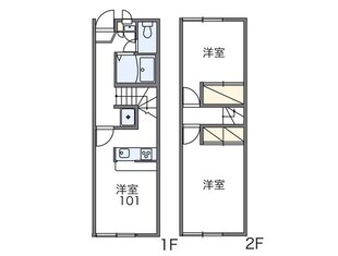 レオパレスヤマサ２の物件間取画像